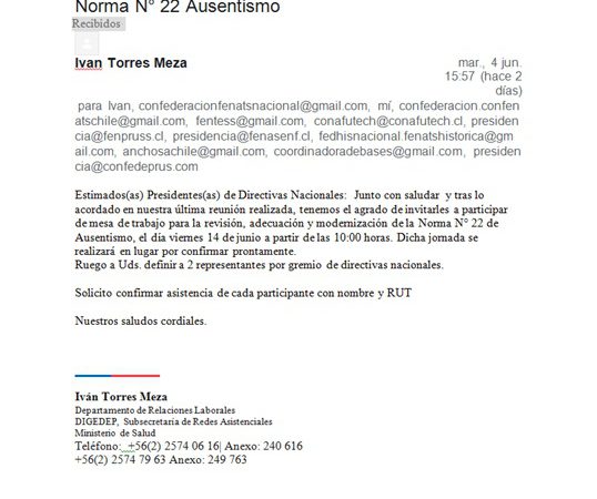 Carta posición de Fenats Unitaria 06 de junio 2019