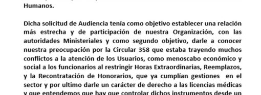 Reunión con Ministro de Salud 27 de junio 2019