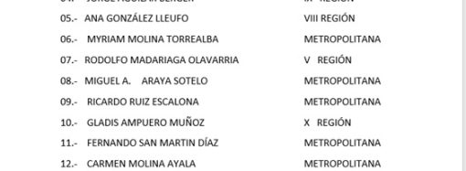 Candidatos Elecciones Dirigentes Nacionales 2019-2021