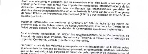 Carta informativa COVID19