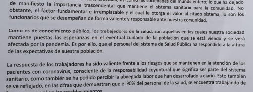 CARTA ENVIADA AL PRESIDENTE DE LA REPÚBLICA SR.SEBASTIÁN PIÑERA