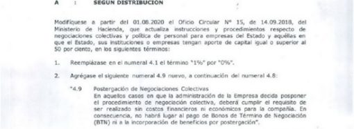 OFICIO CIRCULAR N°27 DESDE EL MINISTERIO DE HACIENDA