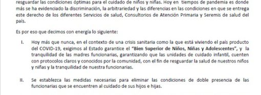 Declaración Cuidado Infantil