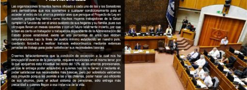 DOCUMENTO ENVIADO A SENADORES POR SIETE GREMIOS
