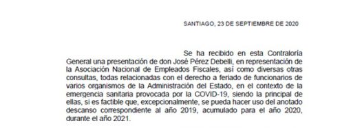 CONTRALORÍA INFORMACIÓN SOBFRE FERIADOS