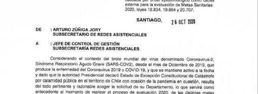 METAS SANITARIAS 2020