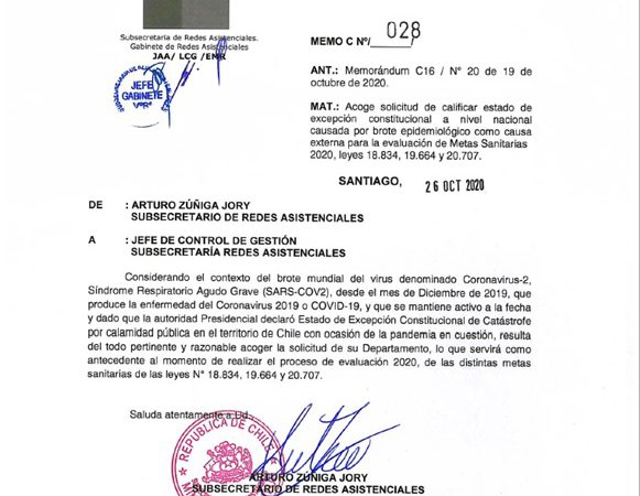 METAS SANITARIAS 2020