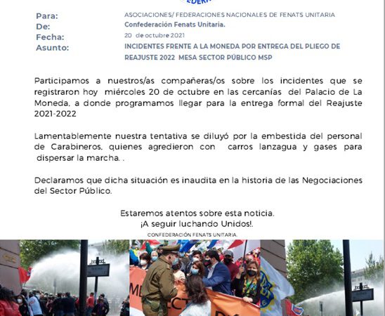 Actividad Mesa del Sector Publico 20 de octubre 2021