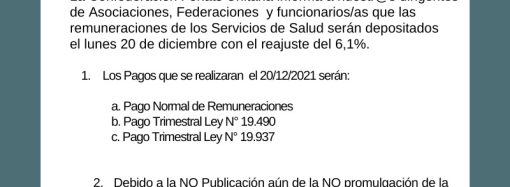 Remuneraciones Diciembre 2021