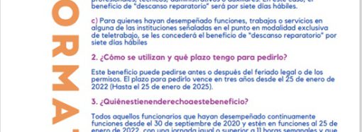 DESCANSO REPARATORIO