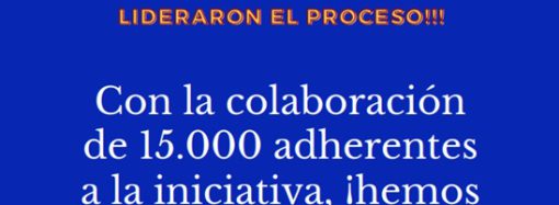 15.000 APOYOS A INICIATIVA POPULAR ADE NORMA DERECHO A UN TRABAJO DIGNO