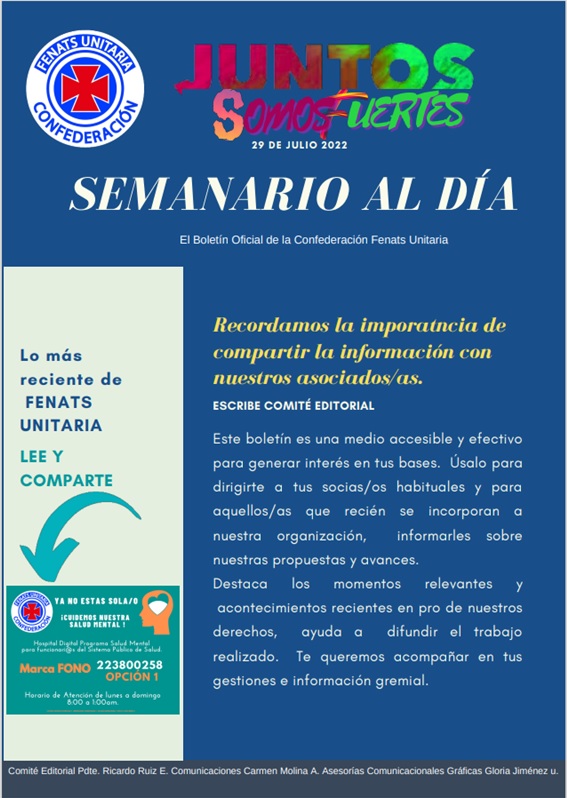 Boletín 29 de Julio 2022