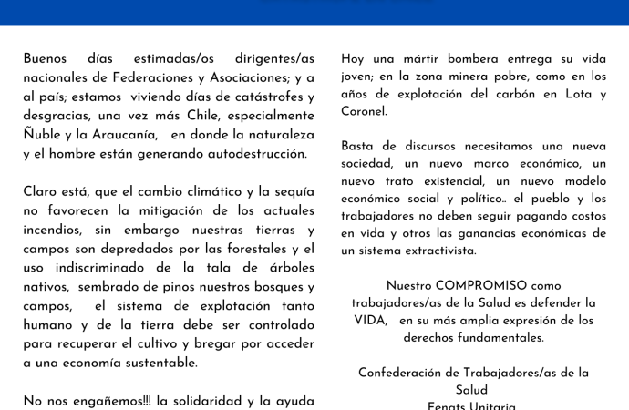 Informe Catastrofe en Chile