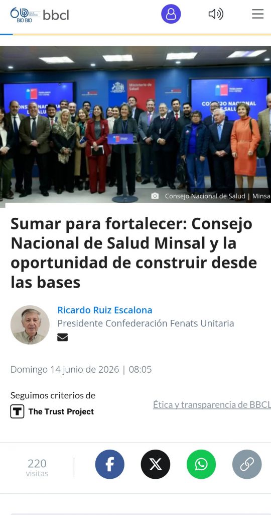 Sumar para fortalecer: Consejo Nacional de Salud Minsal y la oportunidad de construir desde las bases
