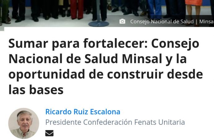 Sumar para fortalecer: Consejo Nacional de Salud Minsal y la oportunidad de construir desde las bases